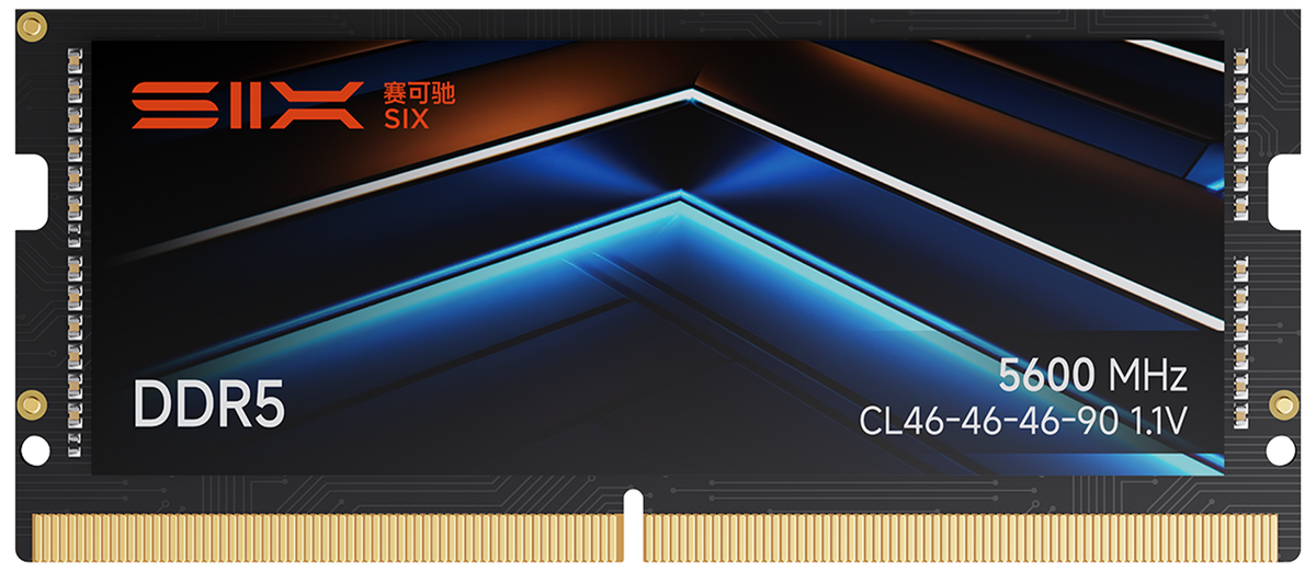 SIX DDR5 RAM 5600MHz SODIMM Laptop Memory - 1.1V Low Voltage, On-Die ECC, 262-Pin Memory Module