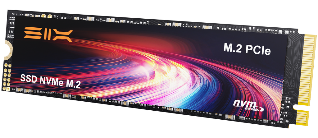 SIX X4000 M.2 固态硬盘 PCIe Gen3x4 NVME 固态硬盘 - 读取速度高达 3000MB/秒，写入速度达 1300MB/秒
